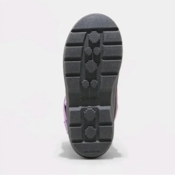 Girl's Asher Winter Boots - Cat & Jack Purple Size 4 - Picture 4 of 4